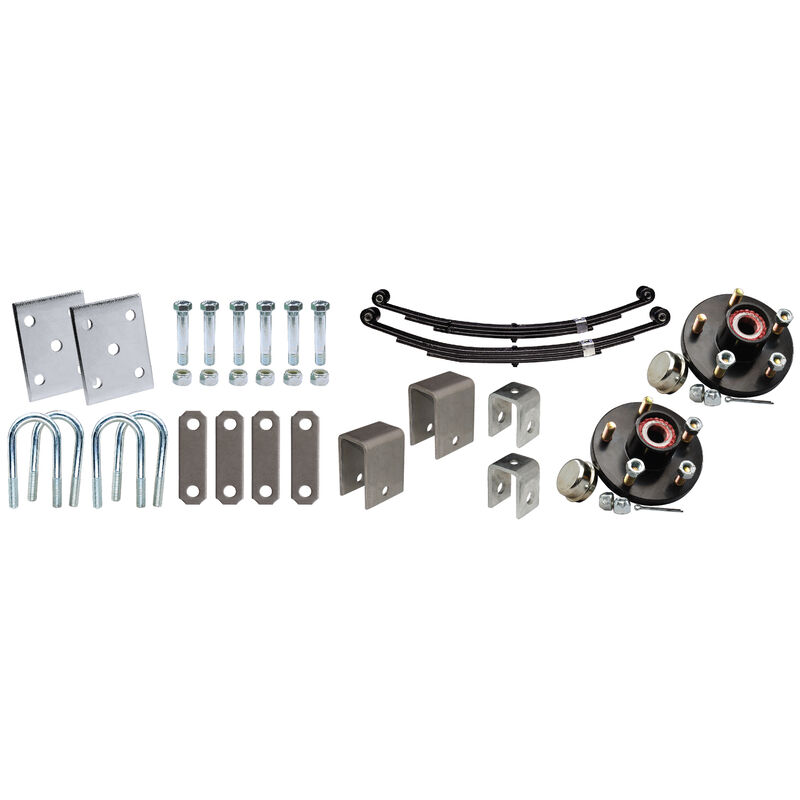 Tie-Down 3" Tandem Axle Installation Kit With Painted Hub image number 1