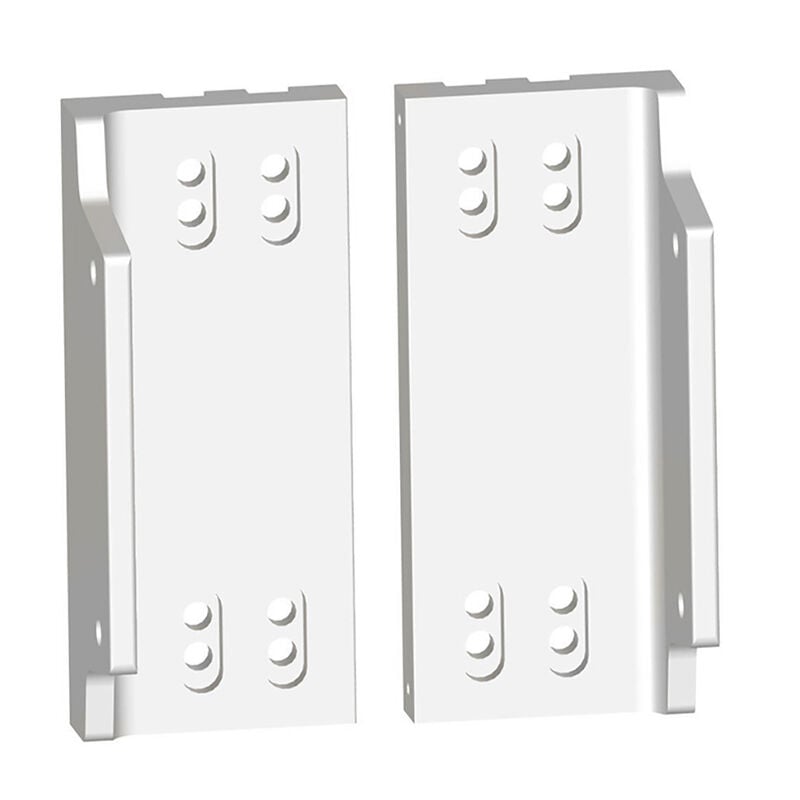 Power-Pole Dual Side-Mount Adapters, White