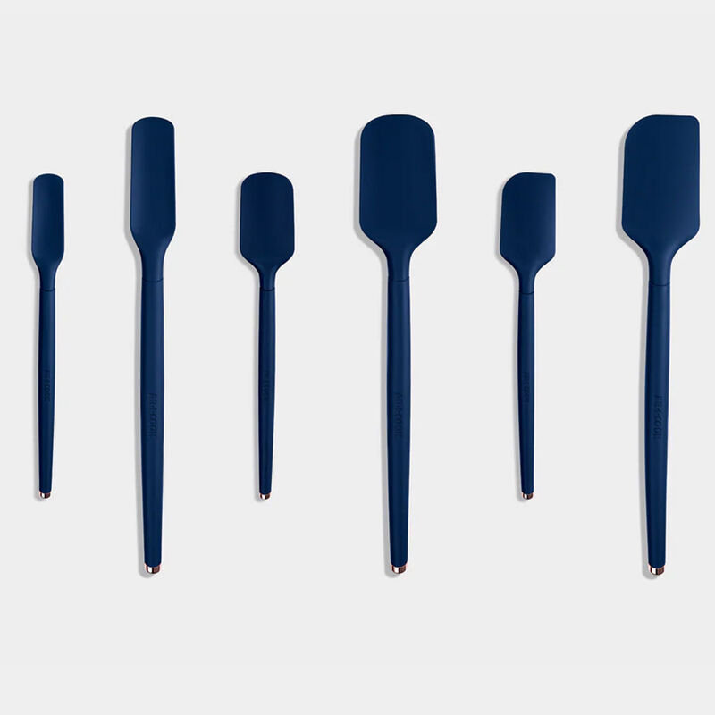 Art and Cook 6 Piece Silicone Spatula Set, Black