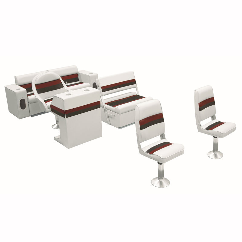 Toonmate Deluxe Pontoon Furniture w/Toe Kick Base, Fishing Package Plus Stand