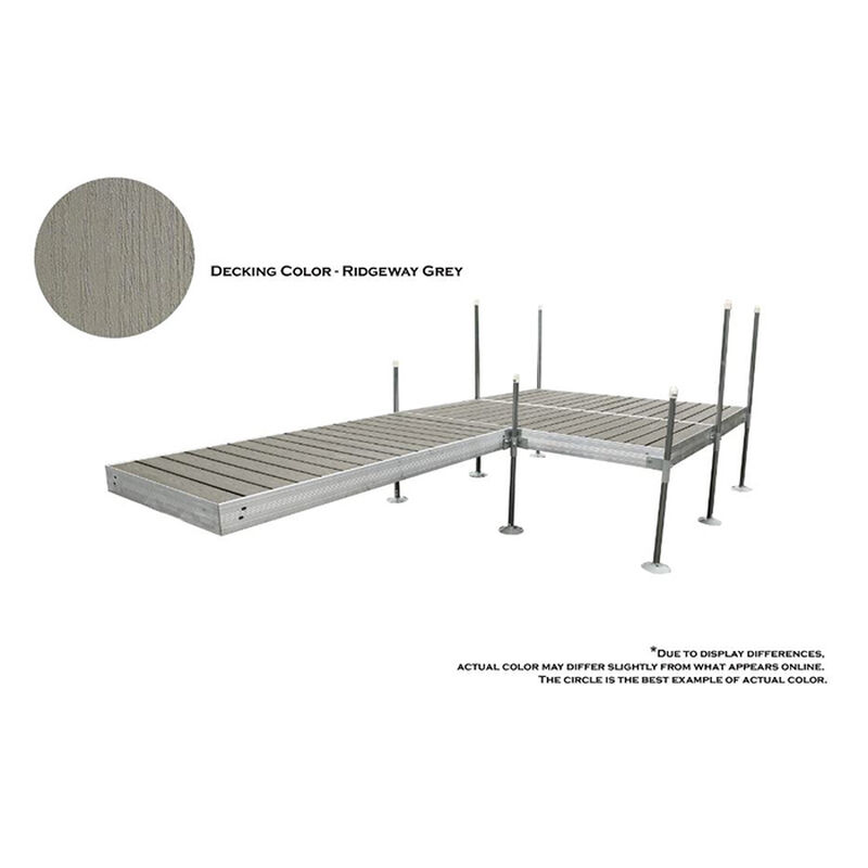 Tommy Docks 16' Platform-Style Aluminum Frame With Composite Decking Complete Dock Package - Ridgeway Gray image number 3