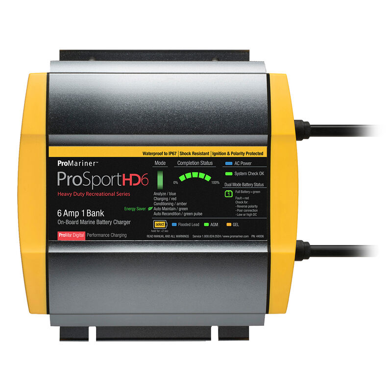 ProMariner ProSportHD 6 Gen 4 - 6 Amp - 1 Bank Battery Charger image number 1