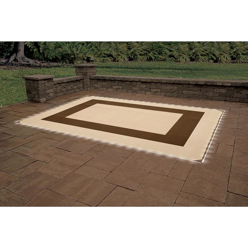 LED Illuminated Patio Mat, 9' x 12', Brown image number 9