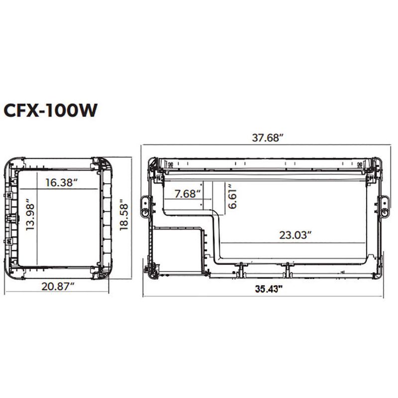 Dometic CoolFreeze CFX 100W Portable Refrigerator/Freezer, 88L image number 5