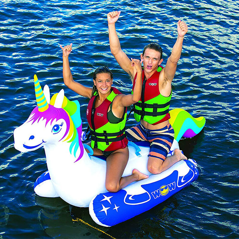 WOW Unicorn 2-Person Towable Tube image number 4