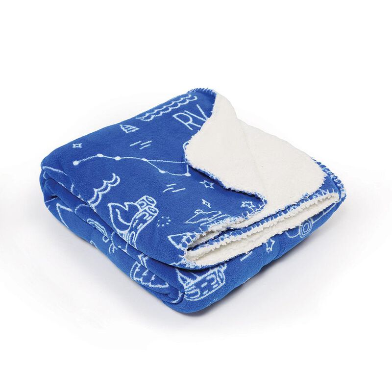 Camp Life Throws, 50&rdquo; x 60&rdquo;, Blue image number 3