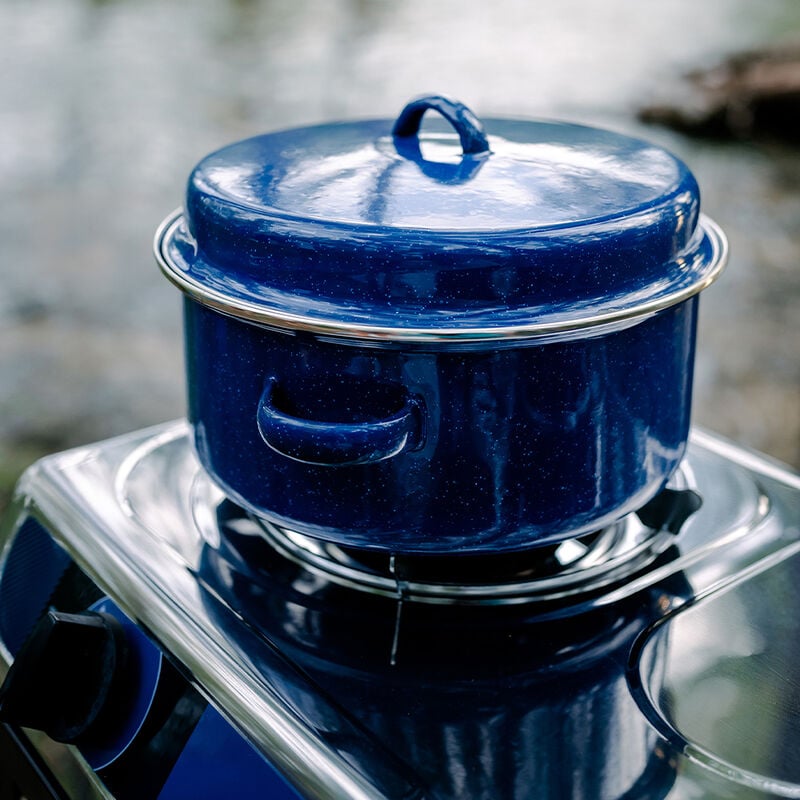 Stansport Enamel 5-Quart Cook Pot with Lid image number 6