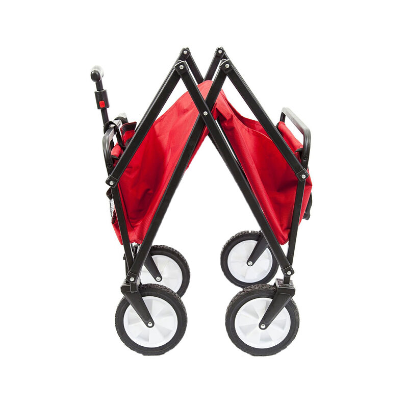 Seina Compact Folding Outdoor Utility Cart, Red image number 4