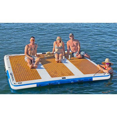 Island Hopper Inflatable Mega Yacht Dock, 10' x 10'