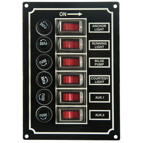 Overton's 6-Gang Rocker Switch Panel