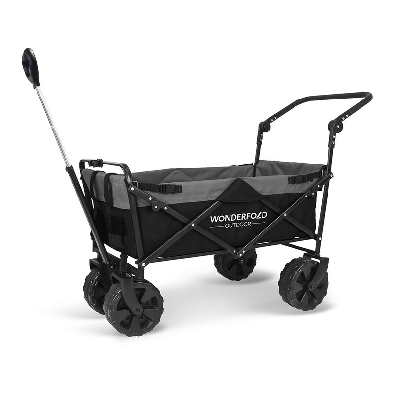 Wonderfold Outdoor S2 Push and Pull Utility Folding Wagon with Wide Beach Tires image number 1