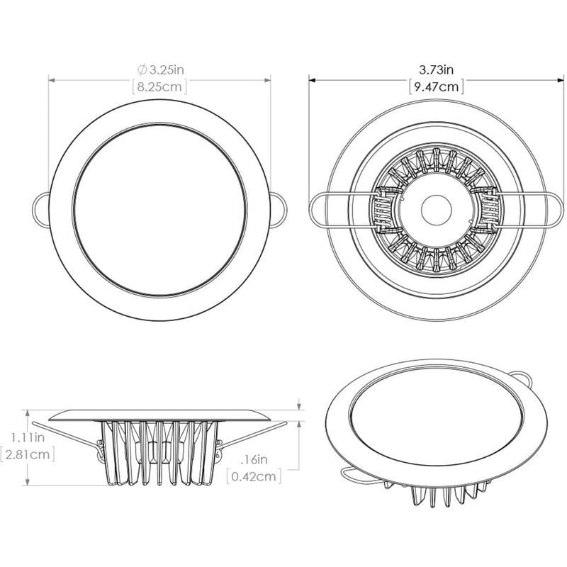 Lumitec Mirage - Flush Mount Down Light - Glass Finish/Polished SS Bezel - White Non-Dimming image number 3