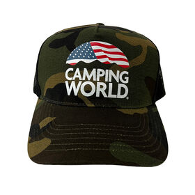 Camping World Camo Trucker Hat
