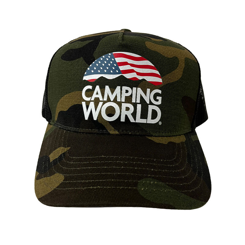 Camping World Camo Trucker Hat