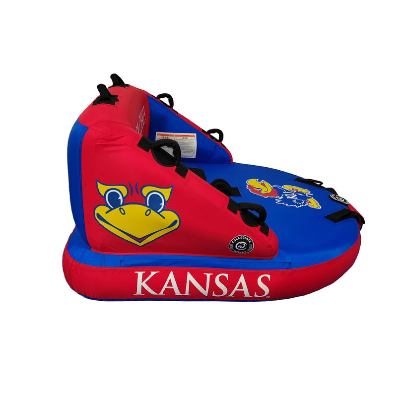 Collegiate Waves Kansas "The Captain" 2-Person Towable Tube image number 3