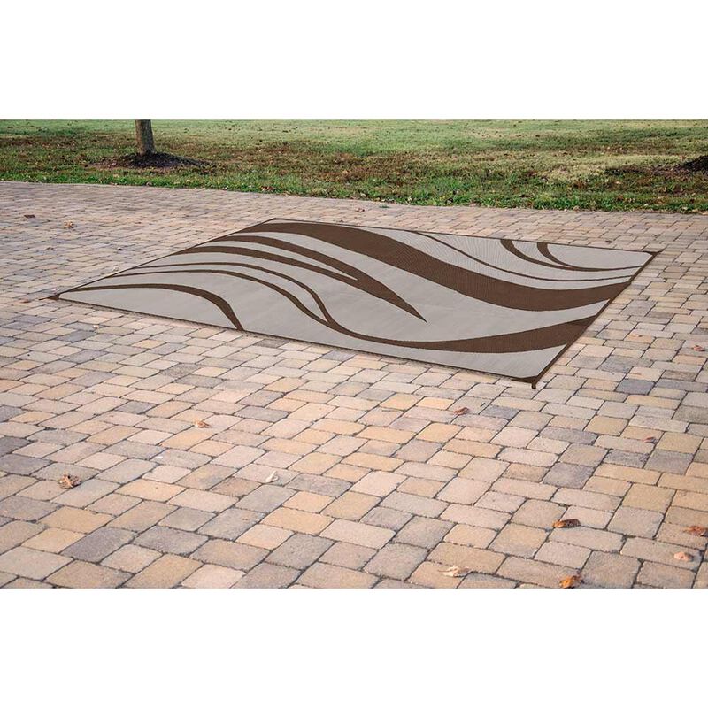 Reversible Wave Design Patio Mat image number 18