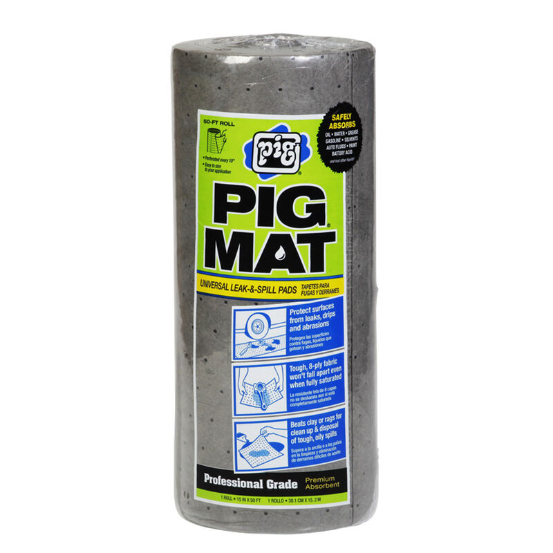 New Pig Universal Lightweight Absorbent Mat Roll, 15" x 50' image number 1