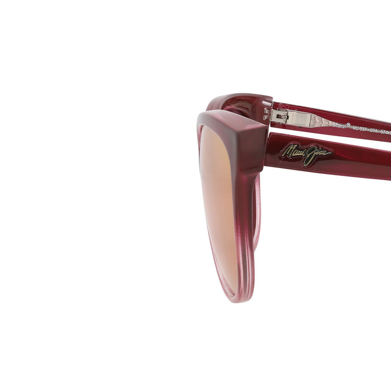 Maui Jim Women's Core Cat Eye Sunglasses, Burgundy Frame/Sunrise Lenses image number 4