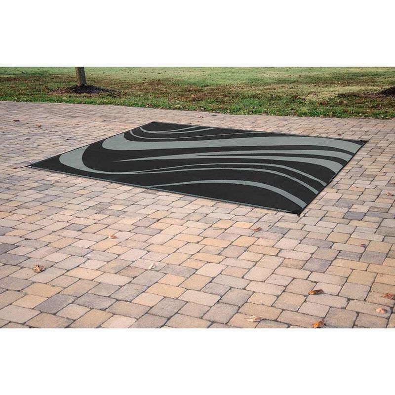 Reversible Wave Design Patio Mat image number 6