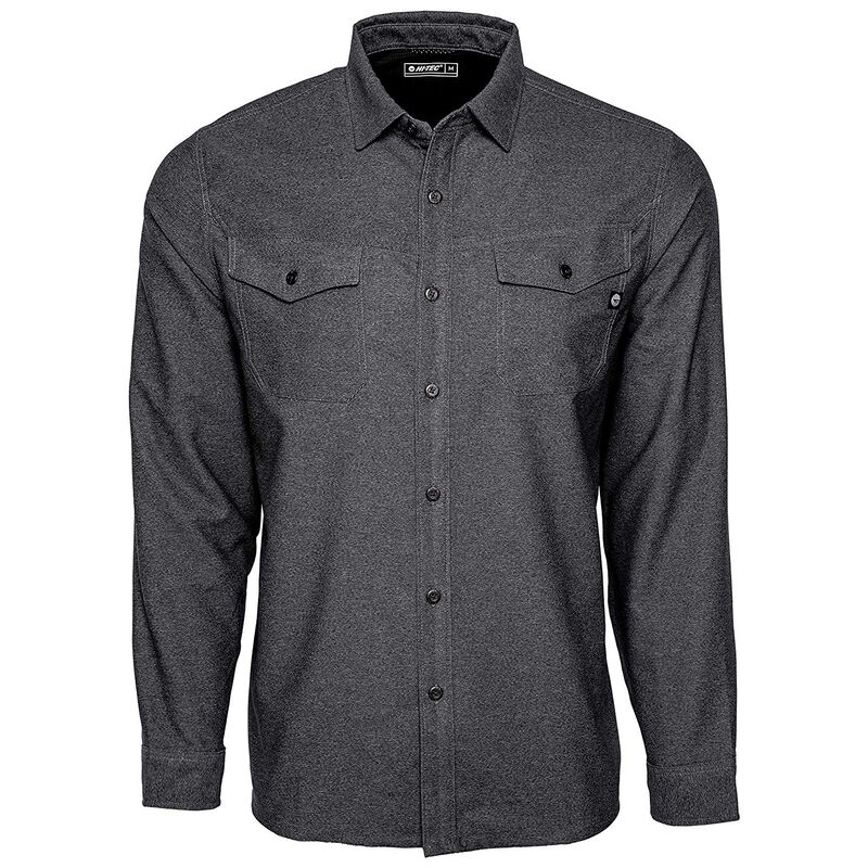 Hi-Tec Men’s Hazel Solid Flannel Long-Sleeve Shirt image number 3