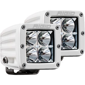 RIGID D-Series PRO Hybrid-Flood LED - Pair - White