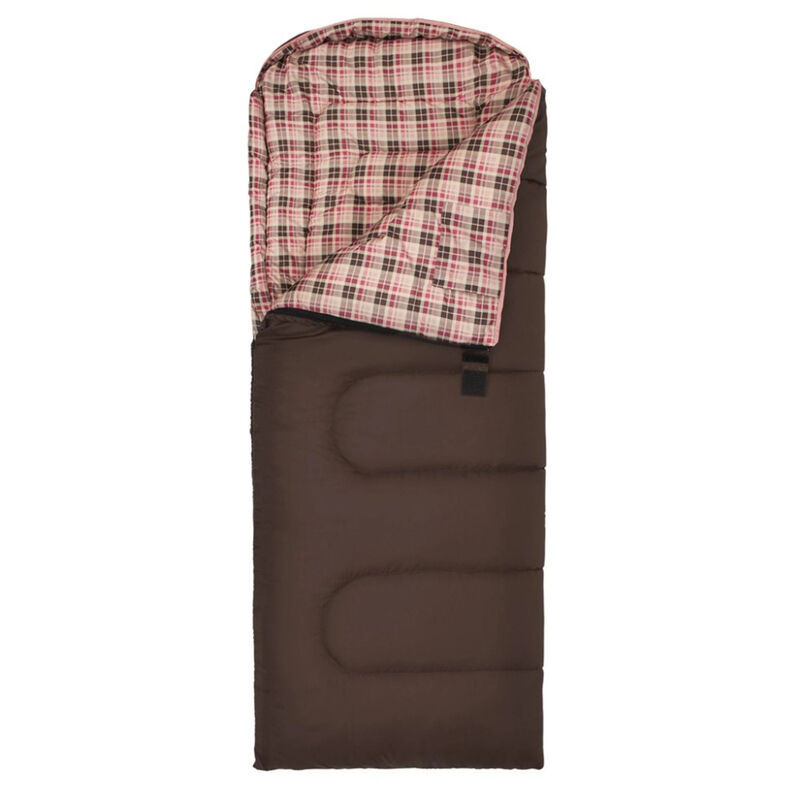TETON Sports Celsius Junior 20&deg;F Sleeping Bag, Brown/Pink, Right Zipper image number 1