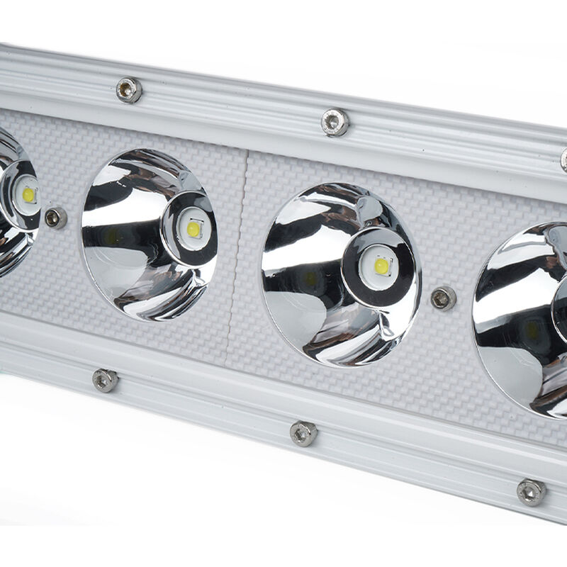 New - 10.5inch Marine Grade Single Row Straight Light Bar with 40-Watt 4 x 10W High Intensity OSRAM LEDs image number 4
