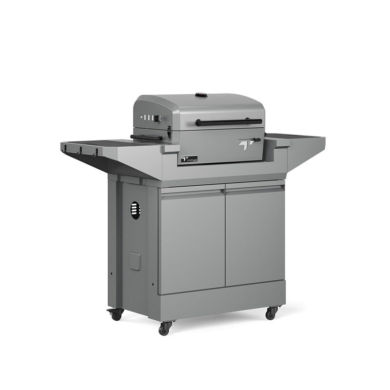TYTUS Emberwood Charcoal Grill with Grill and Prep Cart and Cover image number 10