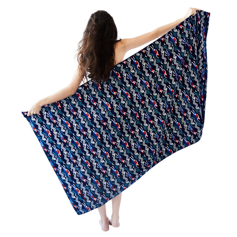 Printed Village Beach Towel image number 11