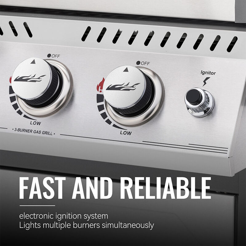 Royal Gourmet 3-Burner Cabinet-Style Gas Grill image number 5