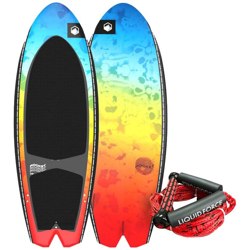 Liquid Force Rocket Wakesurf Board w/ Handle - 4'8"