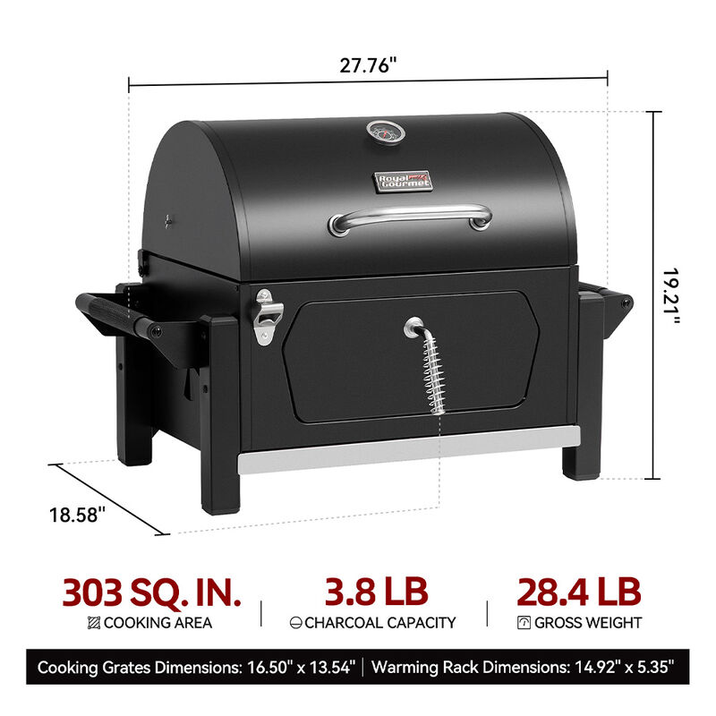 Royal Gourmet CD1519 Portable Charcoal Grill image number 16