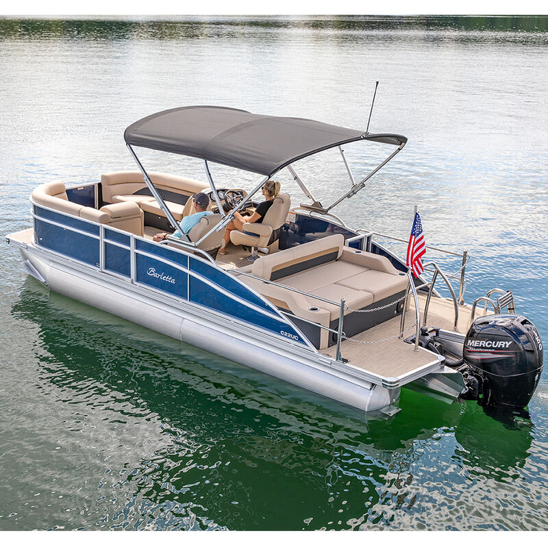 SureShade Power Automatic Bimini Top For Pontoon And Deck Boats w/Anodized Aluminum Frame image number 9