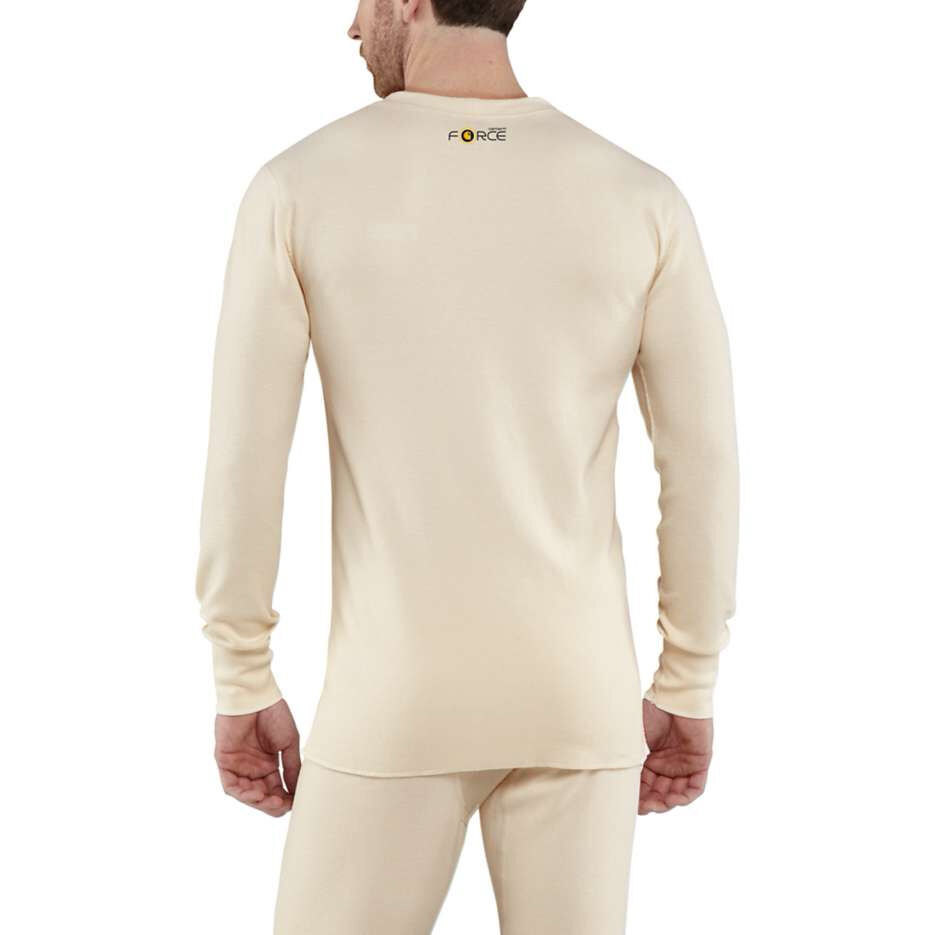carhartt men's base force wicking cotton super cold weather crewneck top