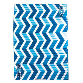 WOW Inflatable Floating Walkway, 10' x 6', Blue Chevron