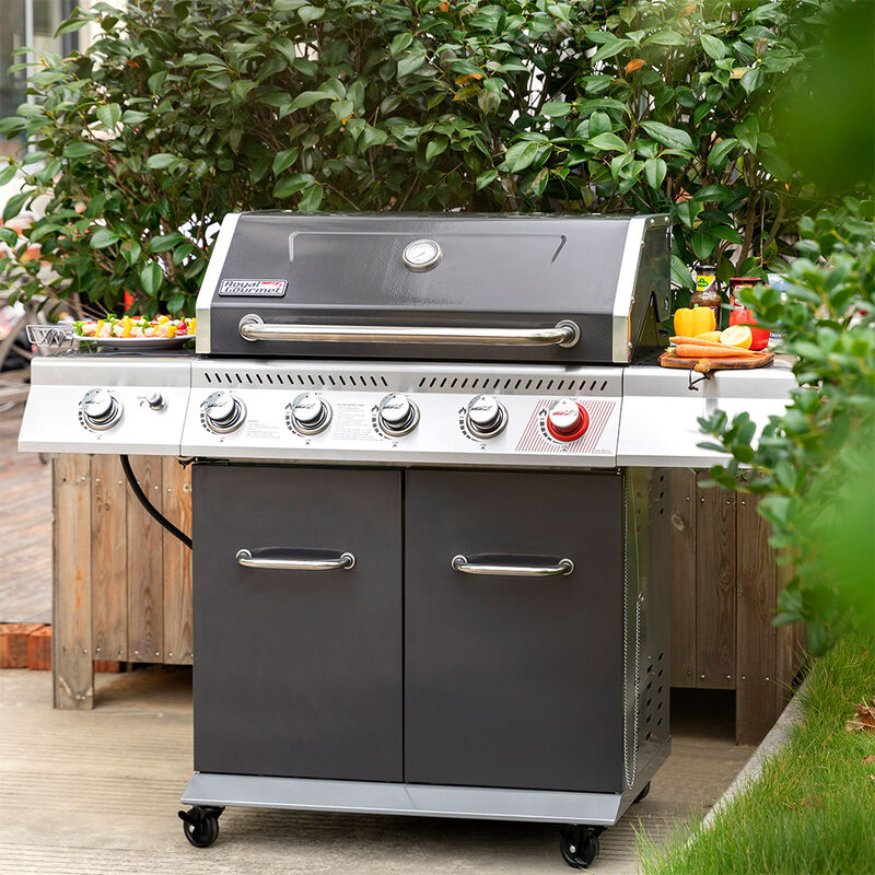 Royal Gourmet 5-Burner Propane Gas Grill with Side Burner and Sear Burner image number 4