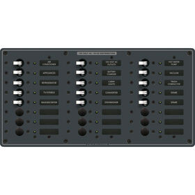 Blue Sea Systems Traditional Metal Panel, AC 24 Positions