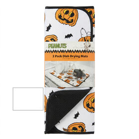 Peanuts Snoopy Jack-O-Lanterns, 2 Pack 16x18 in Dish Drying Mats