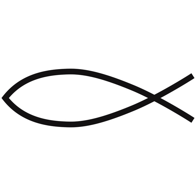 Fish Symbol Vinyl Decal image number 5