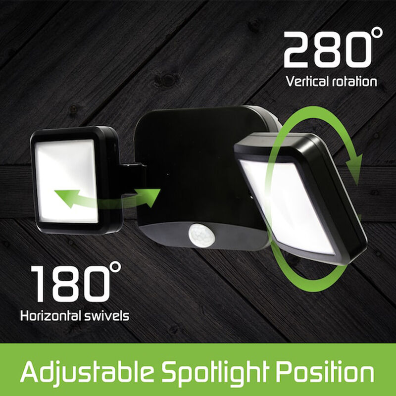 Energizer Outdoor Motion-Activated Wireless Dual-Head LED Spotlight image number 5