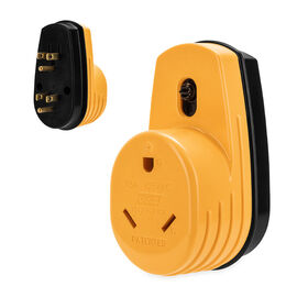 Camco PowerGrip Two Plug 15A to Single 30A Receptacle