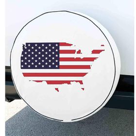 Elements Spare Tire Cover, White, 29.75"