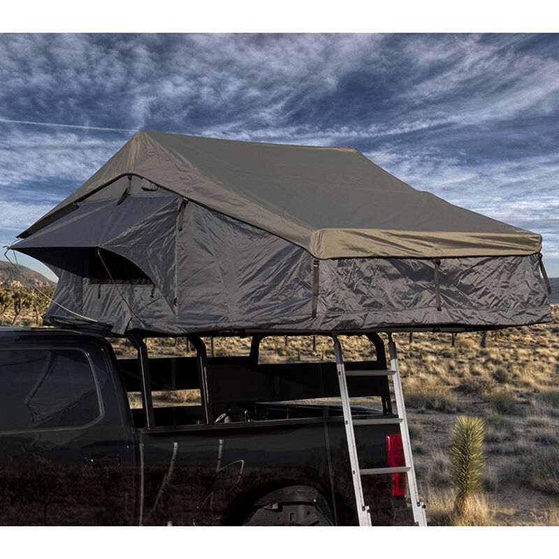 Nomadic 4 Extended Roof Top Tent, Dark Gray and Green image number 4