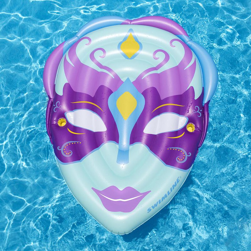 Swimline Mardi Gras Mask Pool Float image number 1