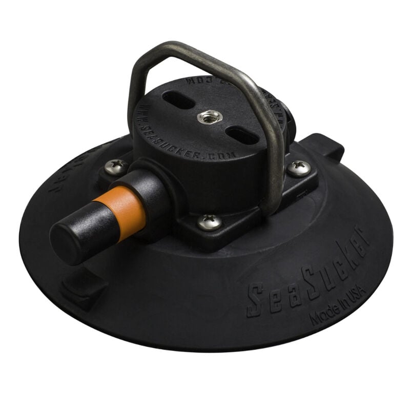 SeaSucker 6" Vacuum Mount with Stainless Steel Flat-Top D-Ring image number 1