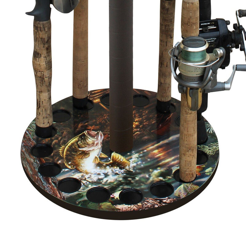 Rush Creek Creations Bass 16-Rod Round Rack image number 6