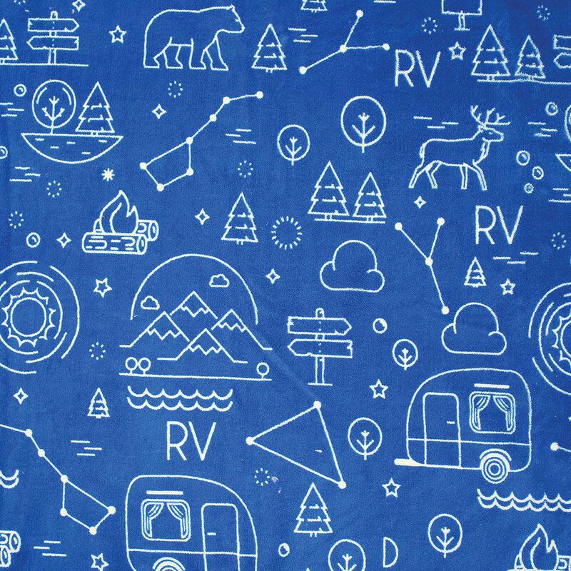 Camp Life Throws, 50&rdquo; x 60&rdquo;, Blue image number 6