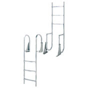 International Dock Wide-Step Flip-Up Dock Ladder, 7-Step