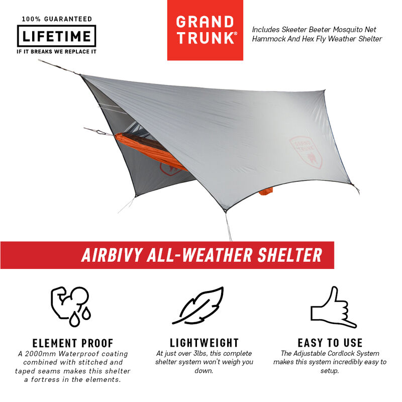 Grand Trunk Air Bivy All-Weather Shelter and Hammock image number 10