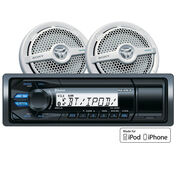 Sony DSXM50BT Bluetooth Marine Stereo Package With 6.5" Speakers